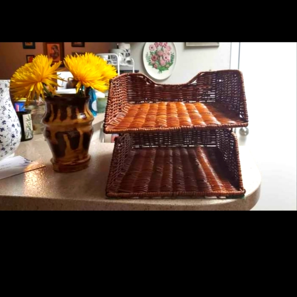 wicker office basket